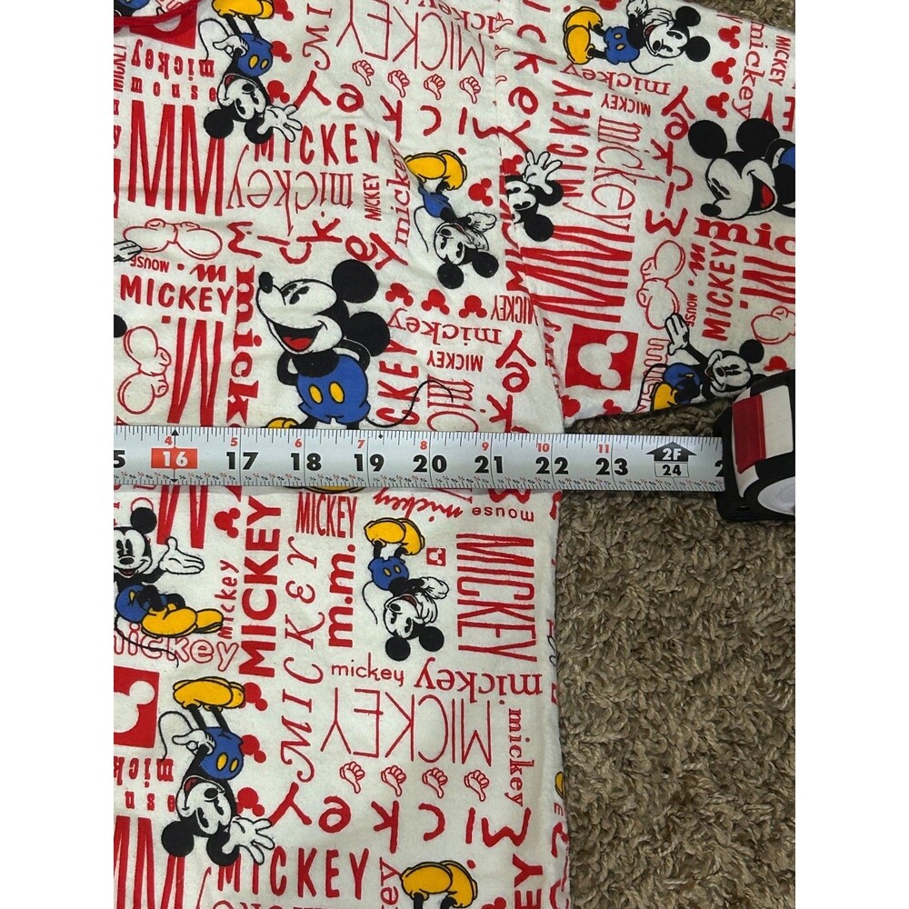 vintage Mickey And Co Women’s Cotton Nightgown Mickey Mouse Medium flannel - Picture 7 of 9